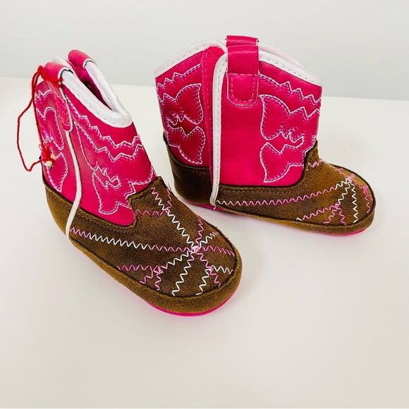 Bottes Western Pour Bébé ARIAT Lil' Stompers - Cuir, Semelle Caoutchouc Souple, Tailles 00 à 04